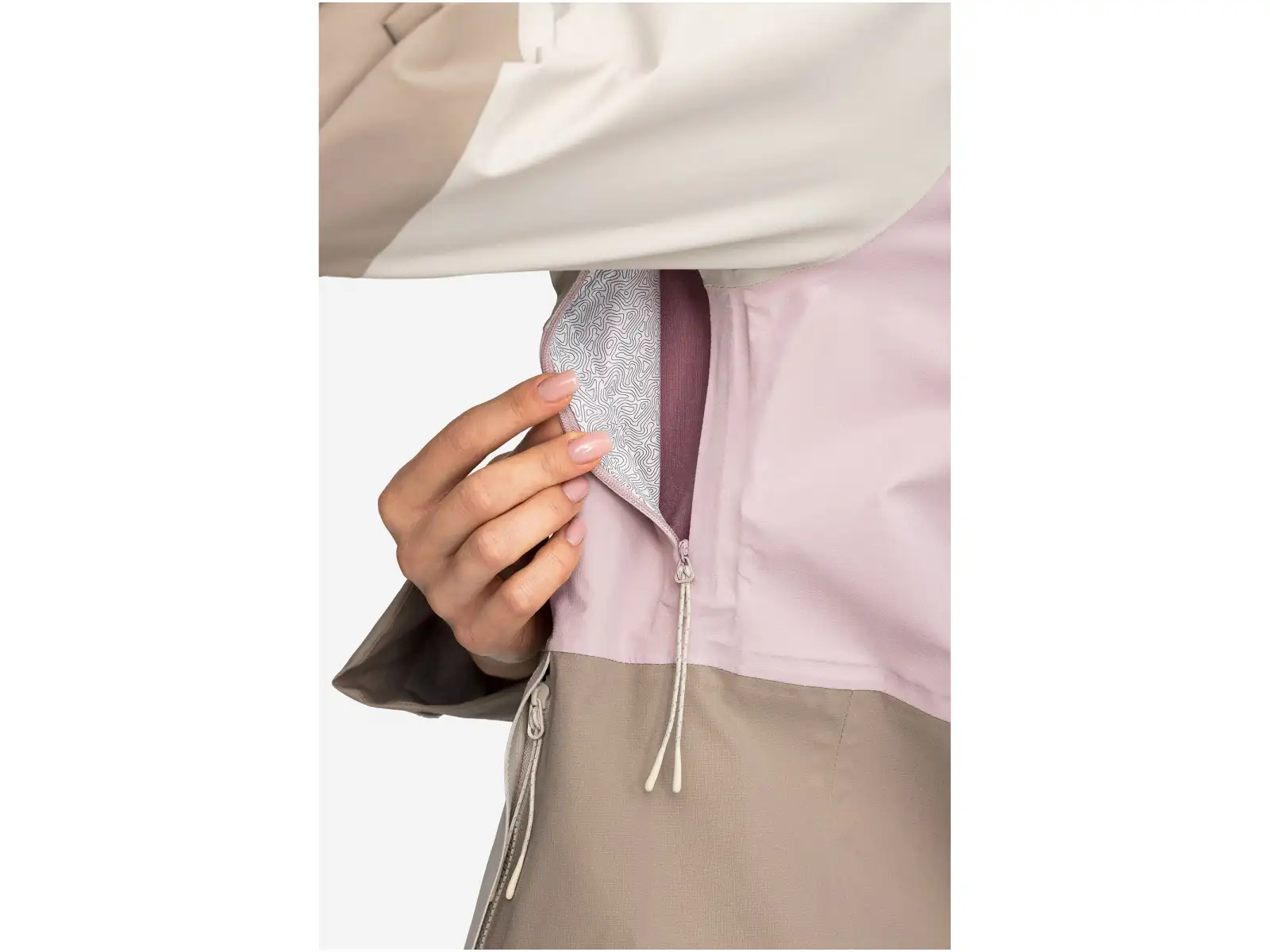 Viking Numani dámska bunda Beige/Light pink