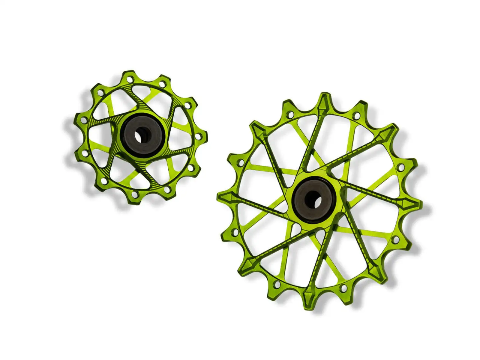 Garbaruk kladky prehadzovačky pre Shimano 11 spd. 11 +16T Green