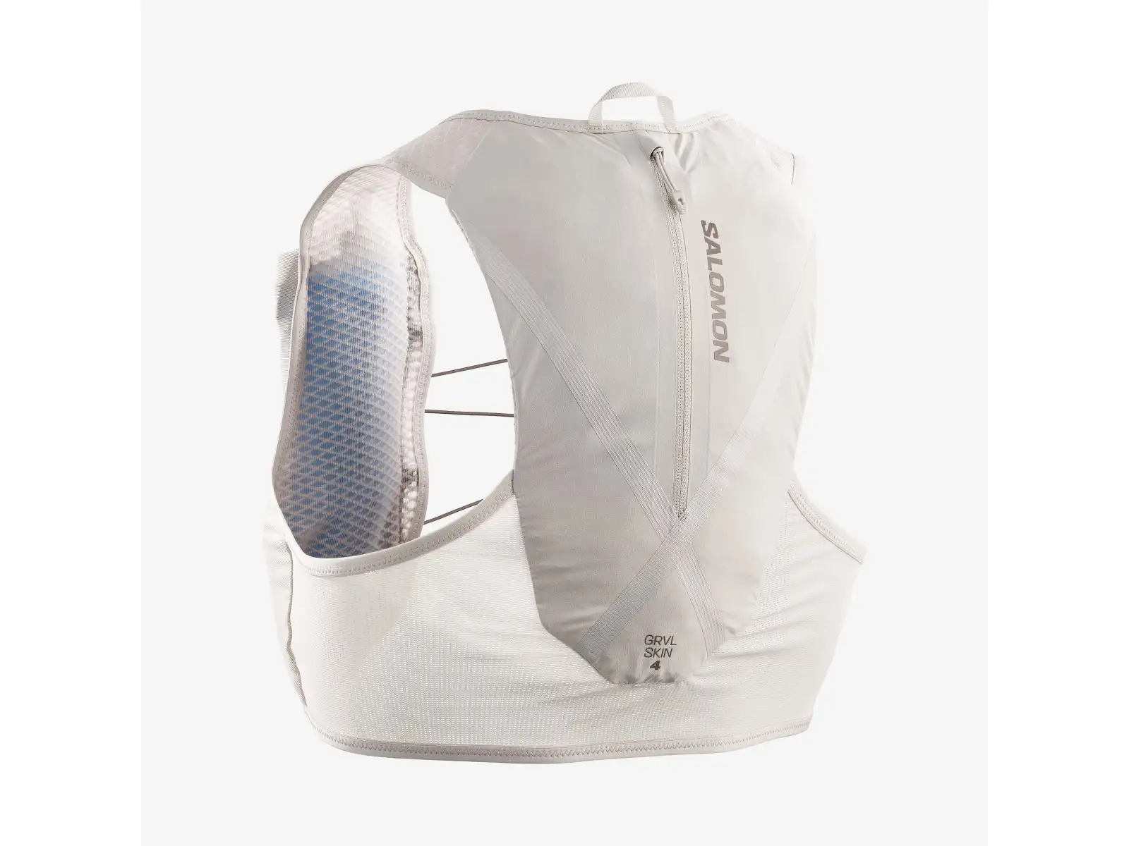 Salomon GRVL SKIN 4 SET bežecká vesta Silver Cloud/Iron