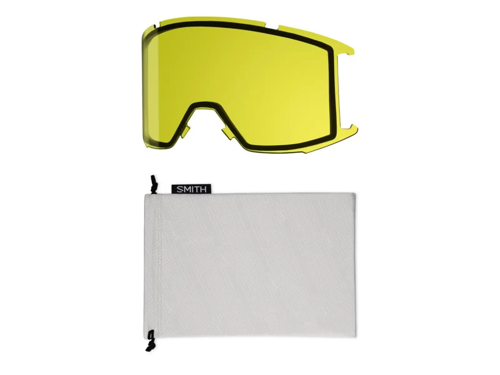 Smith Squad lyžiarske okuliare Black / Chroma Pop Sun Red Mirror + Yellow