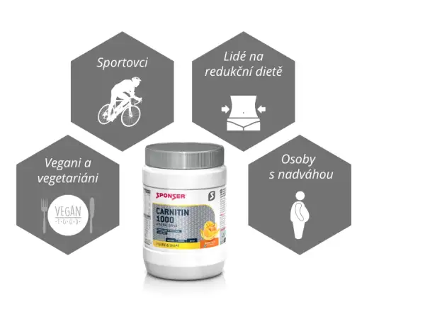 Minerálny nápoj Sponser Carnitin 1000 Mineraldrink (400 g)
