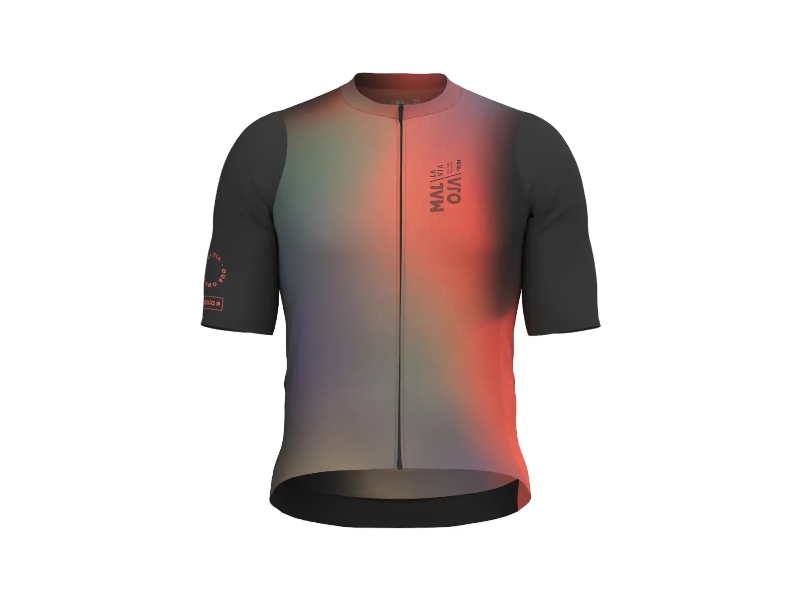 Maloja RamseckM. pánsky dres krátky rukáv Deep Black Multi