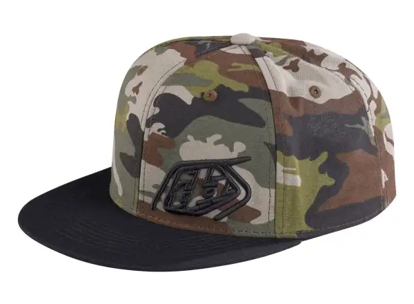Troy Lee Designs Slice Snapback šiltovka Camo Green/Black