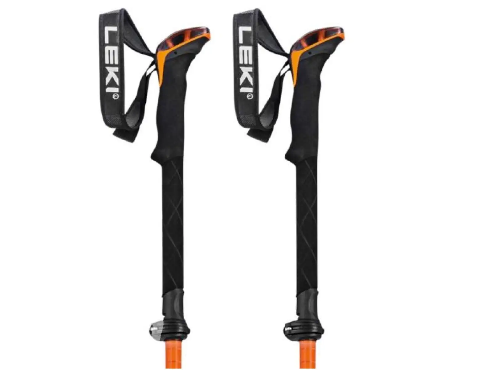 Leki Sherpa FX Carbon Strong skladacie trekingové palice Orange/Denim blue