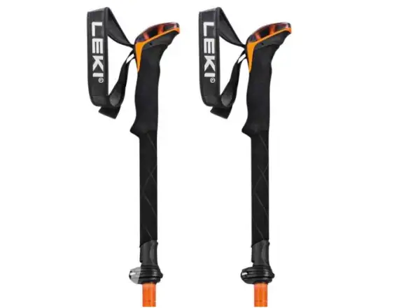 Leki Sherpa FX Carbon Strong skladacie trekingové palice Orange/Denim blue