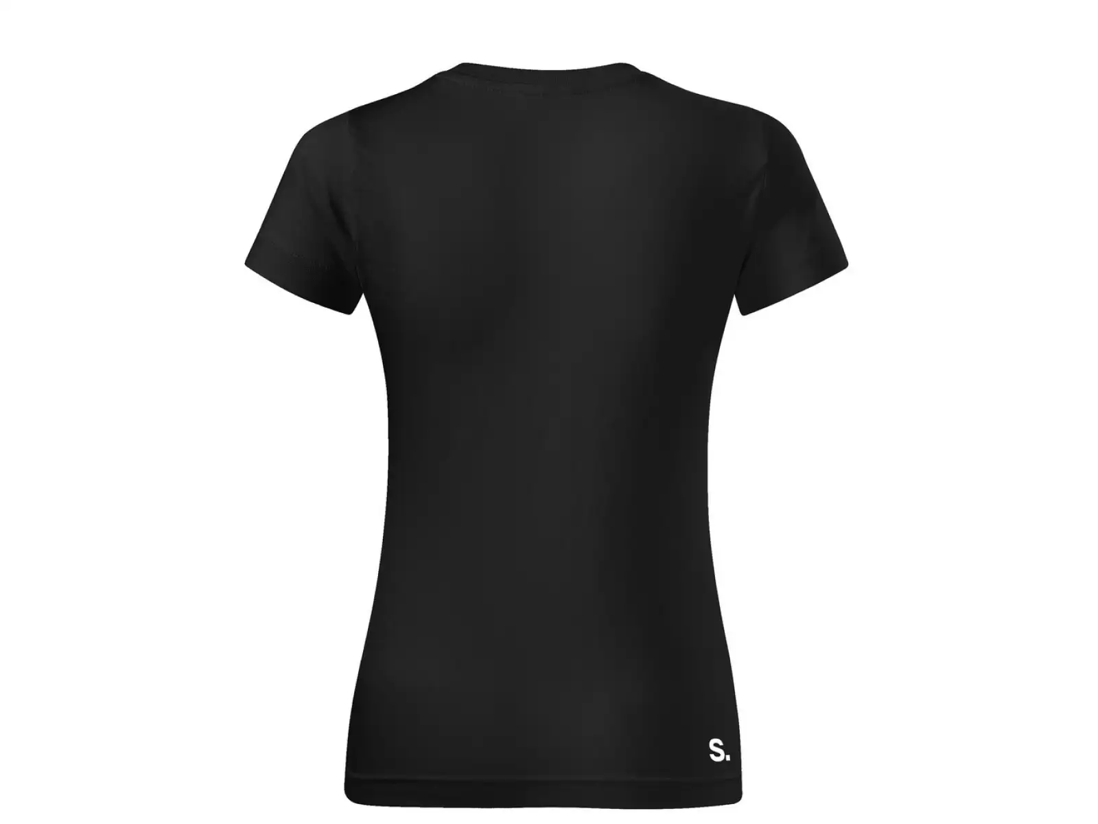 Superior Silk Print dámske tričko so krátkym rukávom Black