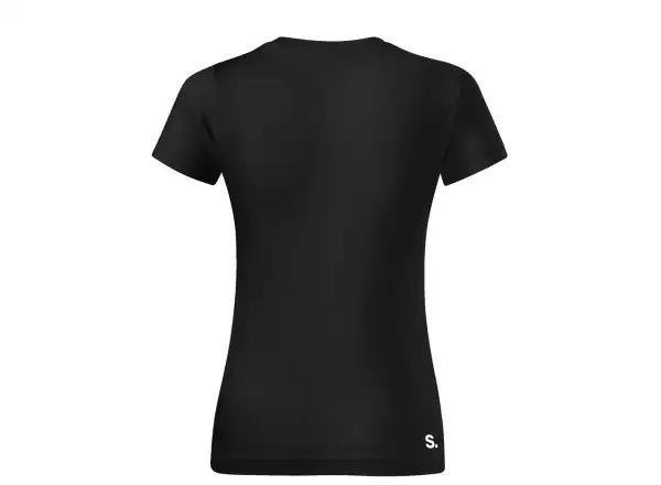 Superior Silk Print dámske tričko so krátkym rukávom Black