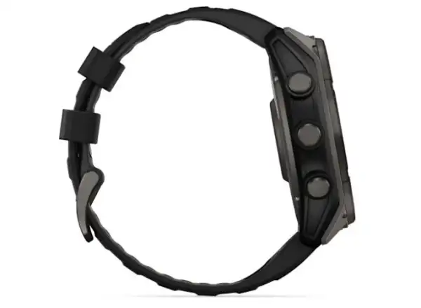 Garmin fenix 8 - 51 mm Solar Sapphire inteligentné hodinky Carbon DLC Titanium Black/Pebble Gray