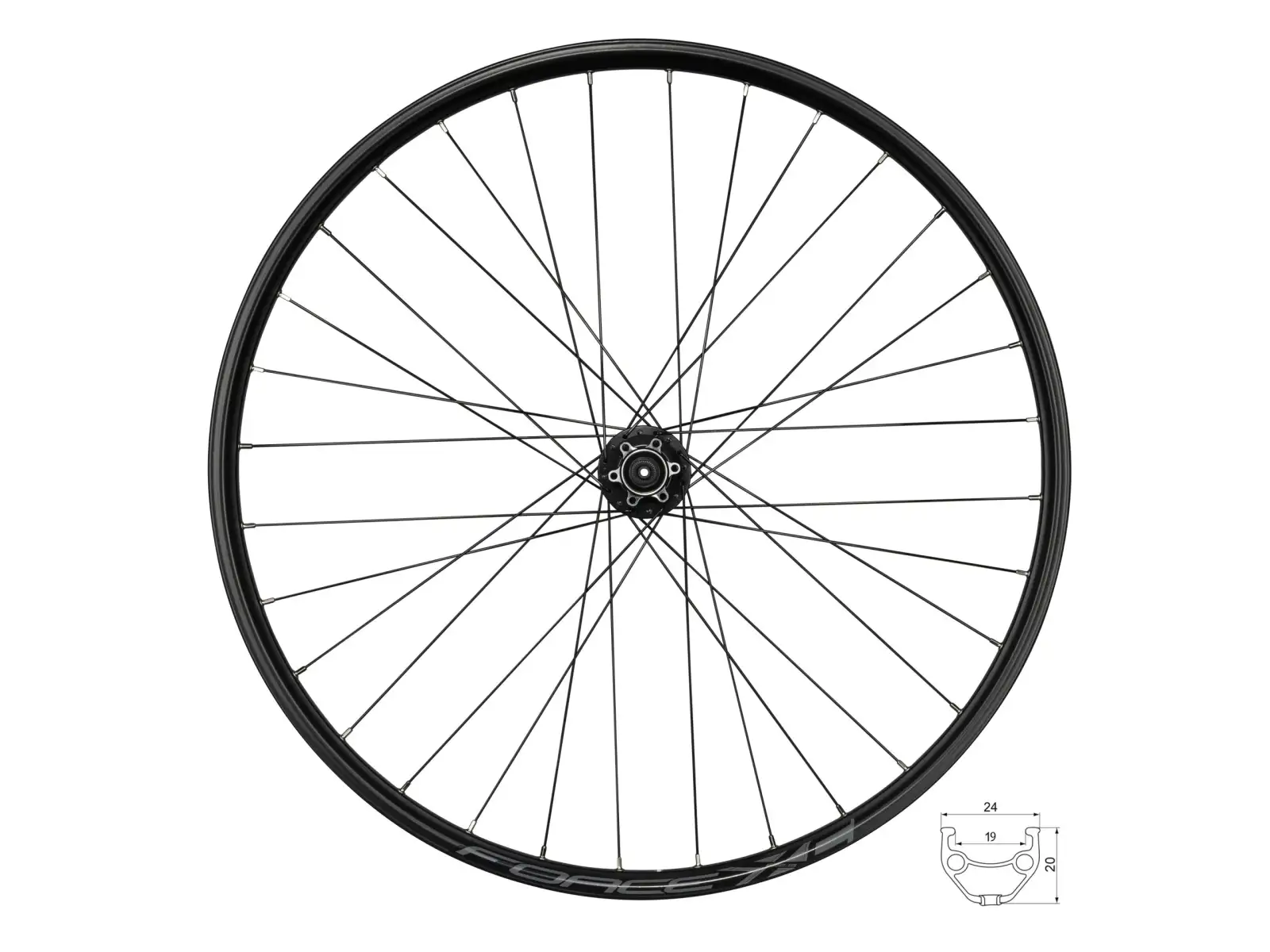 Force XC Disc 29 zadné vypletené koleso náboj Force F804343