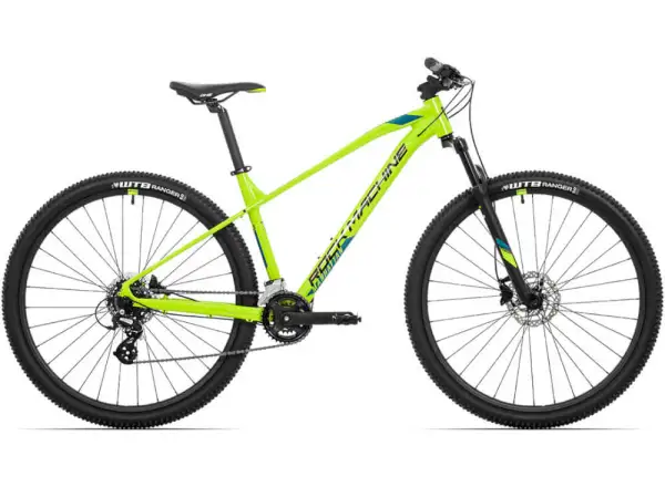 Rock Machine Manhattan 40-29 horský bicykel gloss radioactvie yellow/black/petrol blue