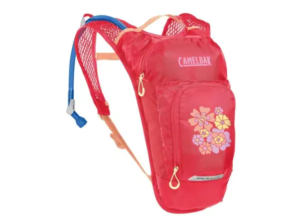 Detský batoh Camelbak Mini Mule 5 l + rezervoár 1,5 l (ružový s kvetinovým vzorom)