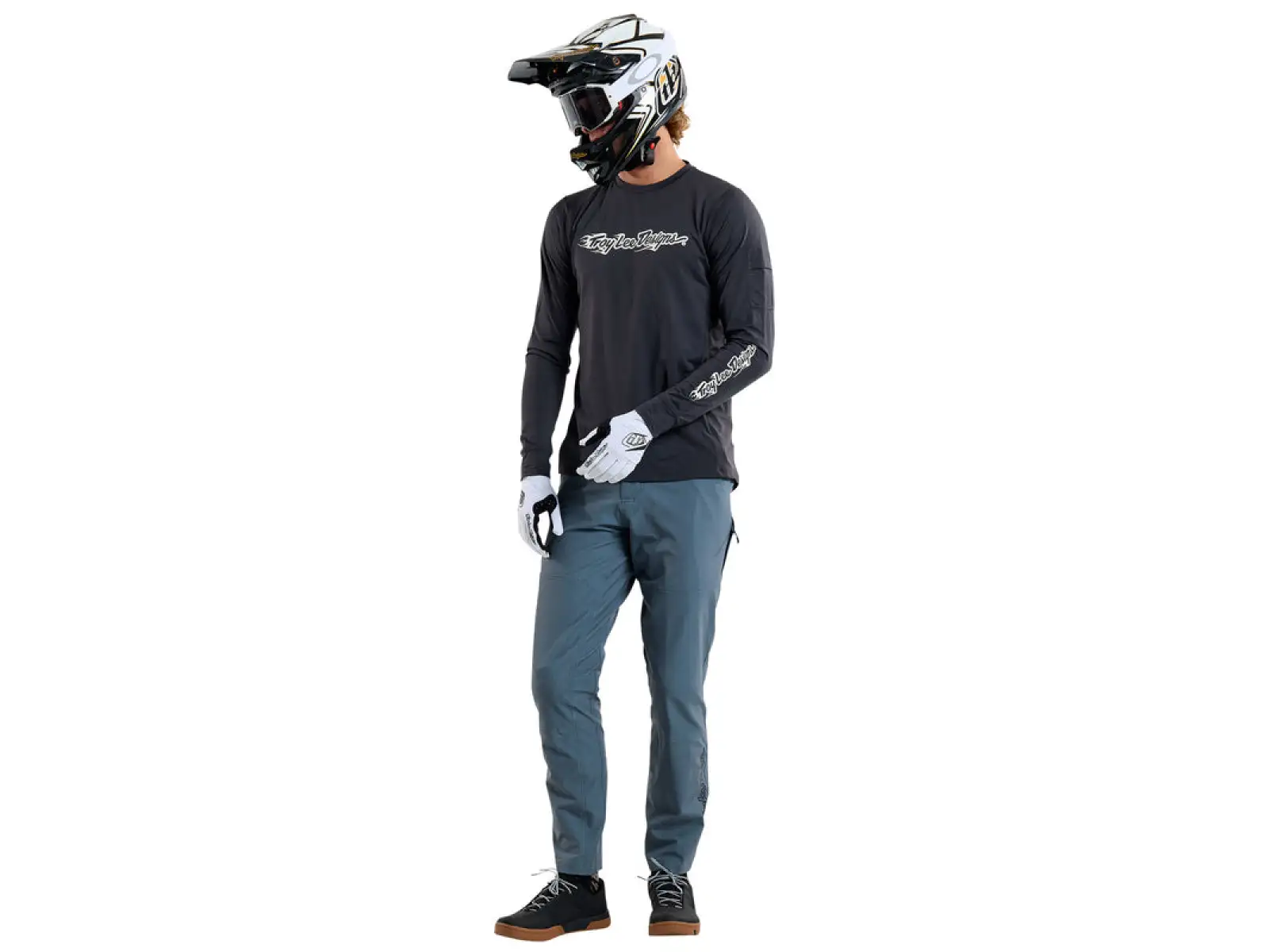 Troy Lee Designs Ruckus Long Travel pánske nohavice Mono Steel Blue