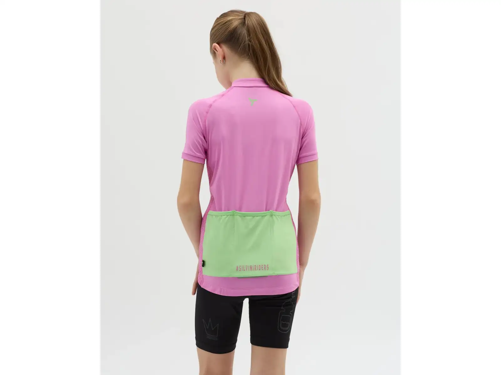 Silvini Mazzani detský dres krátky rukáv Blush/Green