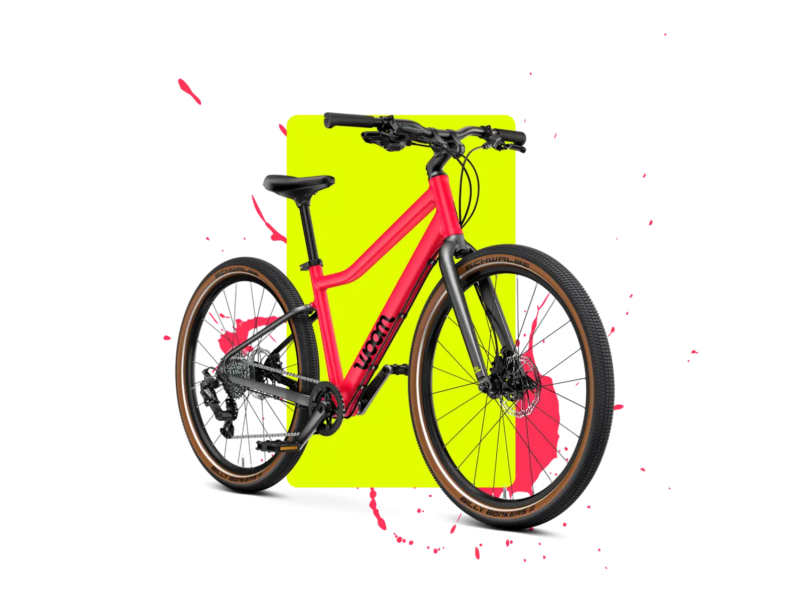Woom 5 EXPLORE detský bicykel neon pink