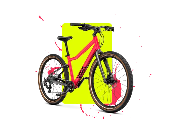 Woom 5 EXPLORE detský bicykel neon pink