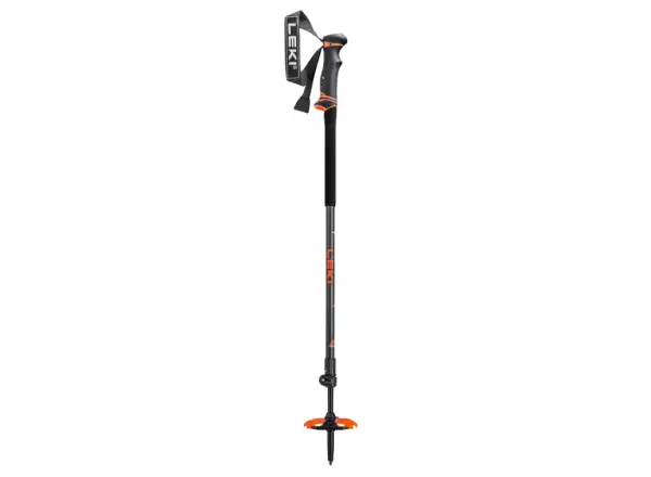 Leki Helicon Lite skialpové palice Dark anthracite/Neon orange/Black