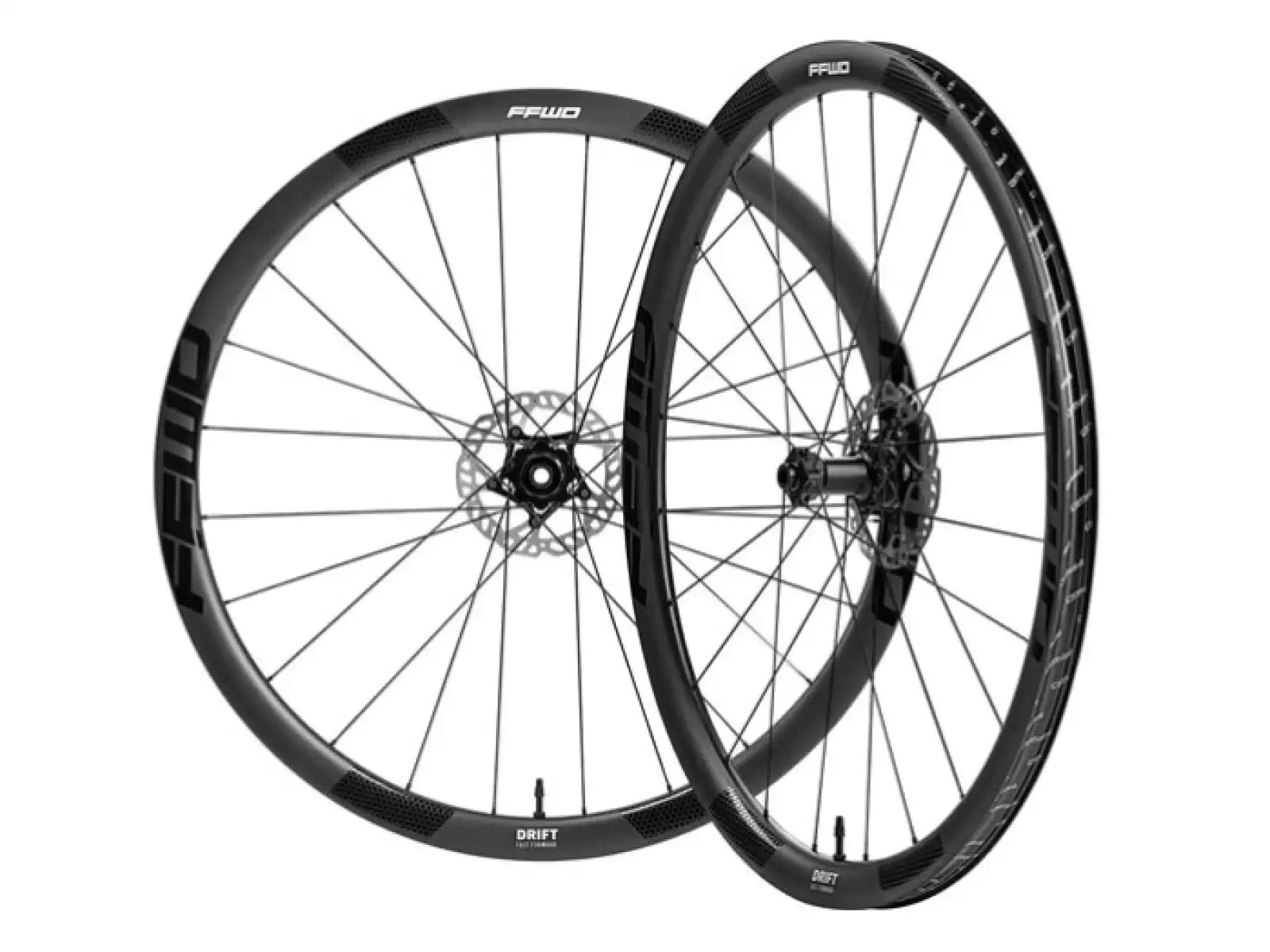 FFWD Drift SE gravel vypletené kolesá DT350 2:1 MattBlack orech Shimano HG11 / Sram XDR