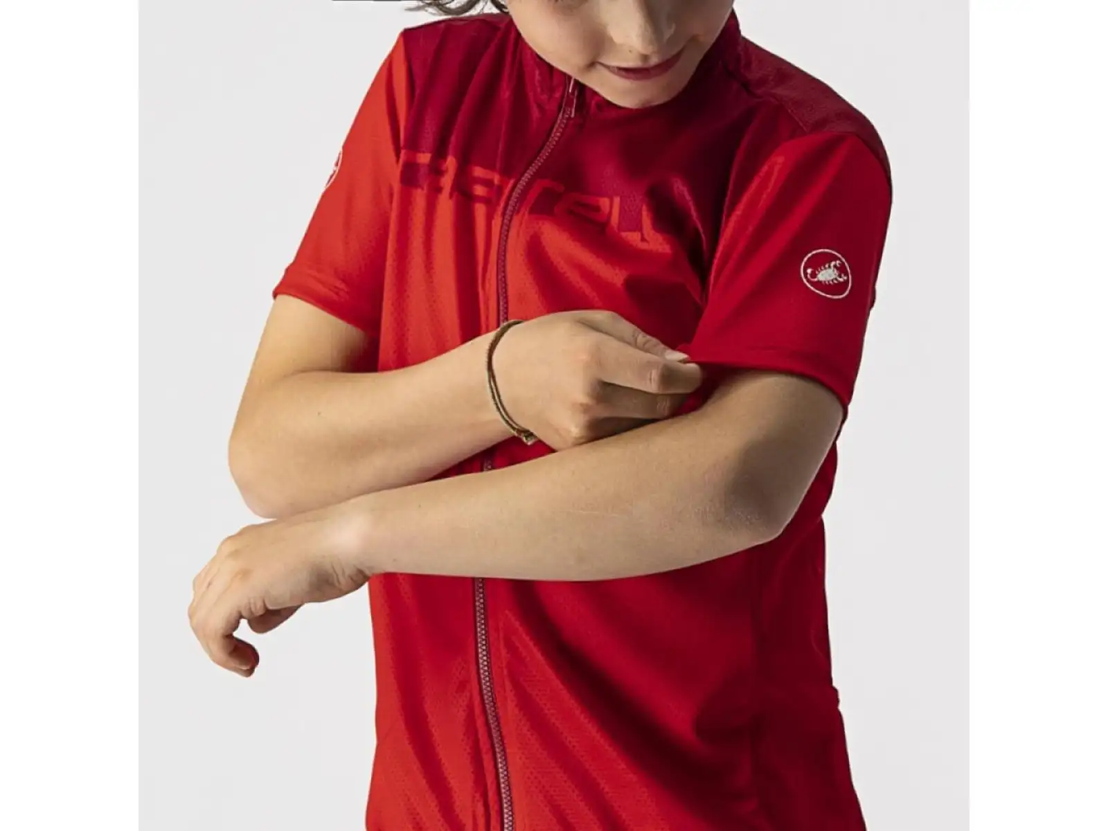 Castelli Neo Prologo detský dres krátky rukáv červená