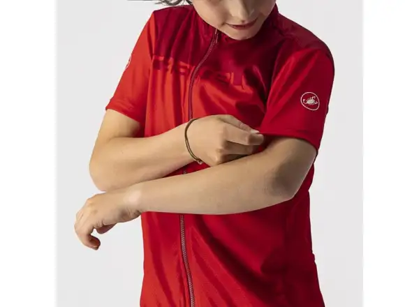 Castelli Neo Prologo detský dres krátky rukáv červená