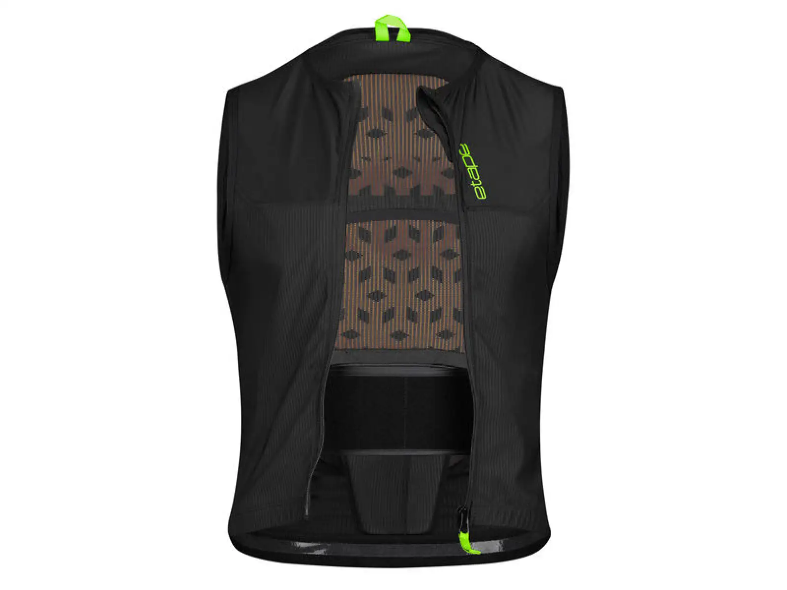 Etape Spine Pro 2.0 vesta s chráničom chrbtice čierna/zelená