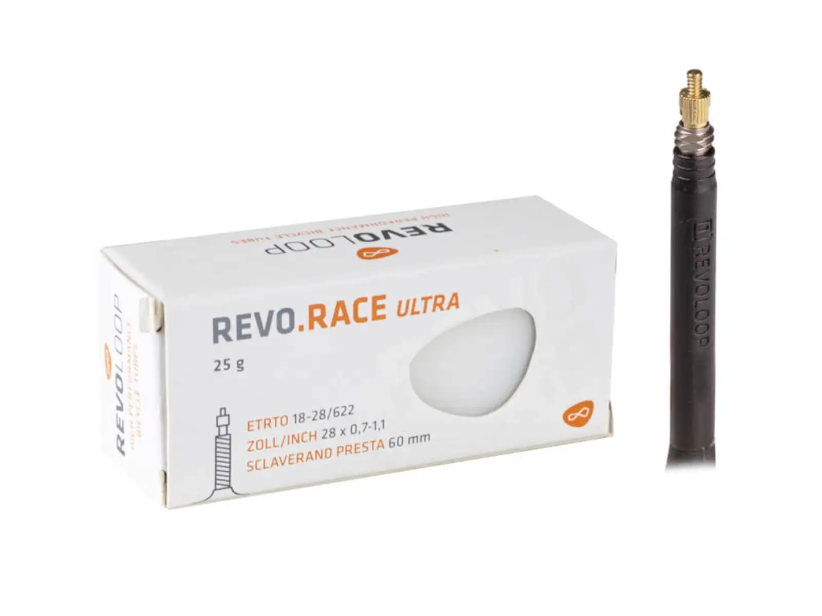 Revoloop Race Ultra cestná duša 18/28-622 FV60 gal. ventil