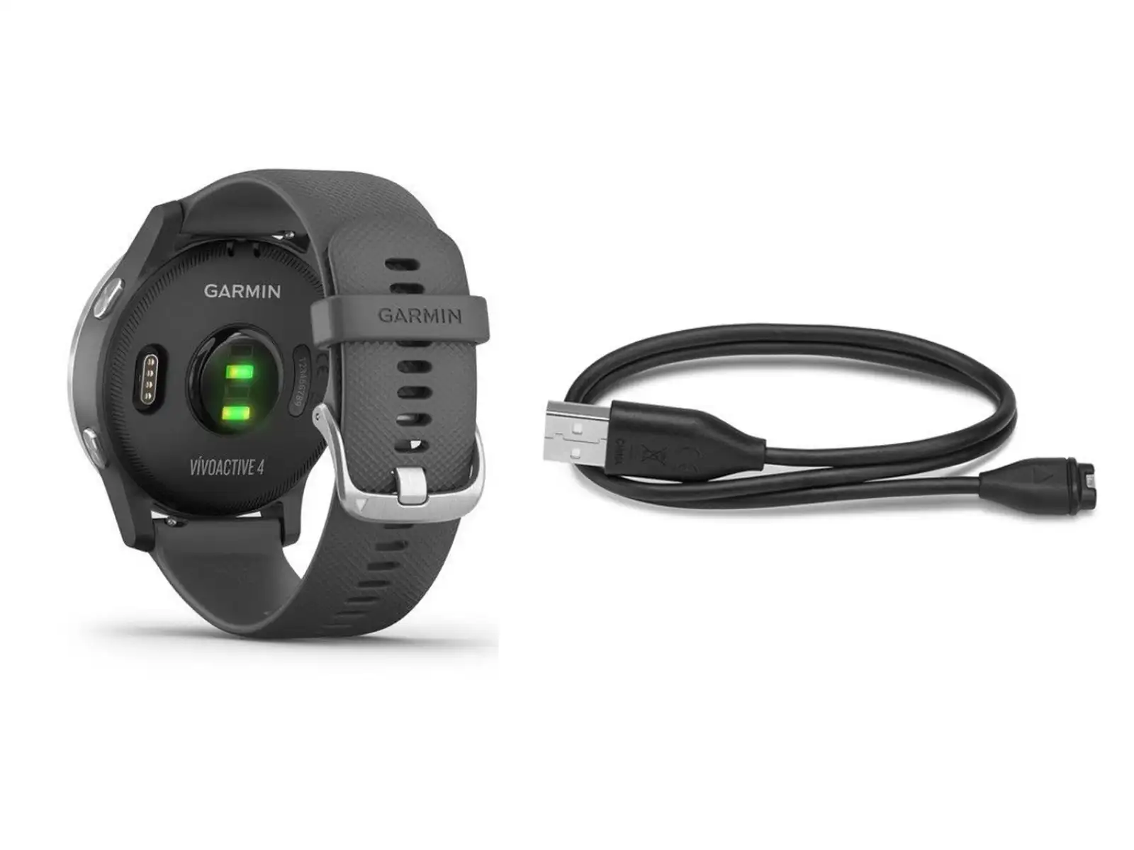 Športové hodinky Garmin vívoActive 4 sivý/čierny remienok