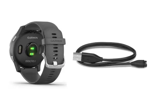 Športové hodinky Garmin vívoActive 4 sivý/čierny remienok