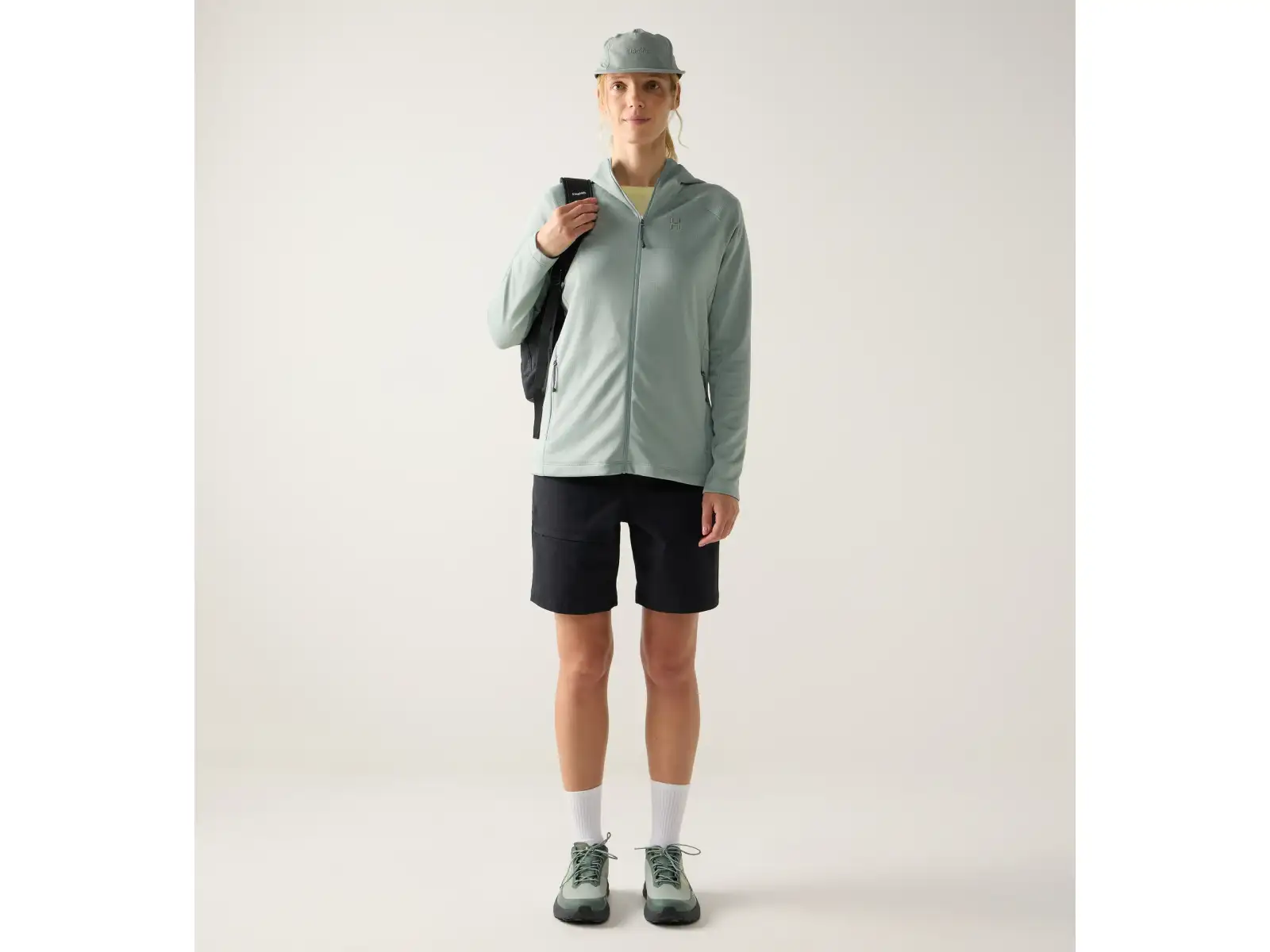 Haglöfs Korp Mid Hood dámska mikina Dew Green
