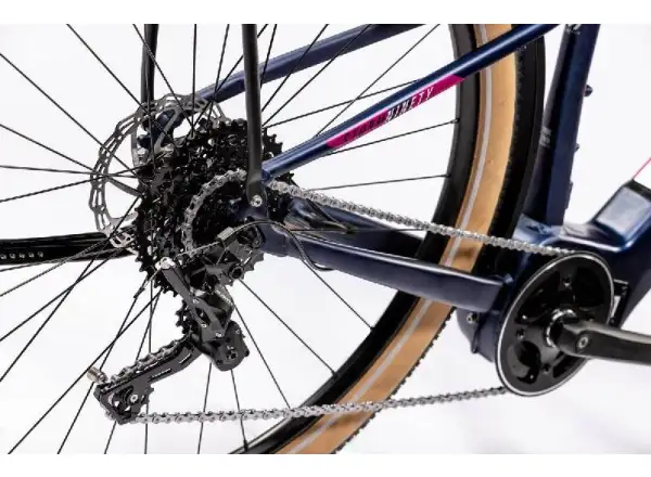 Rock Machine Storm INT e90-29 lady touring  matte blue/silver/pink elektrobicykel