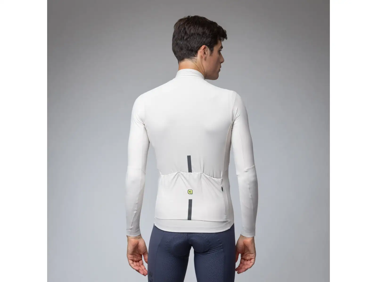 Alé R-EV1 Warm Race pánsky zateplený cyklistický dres Stone
