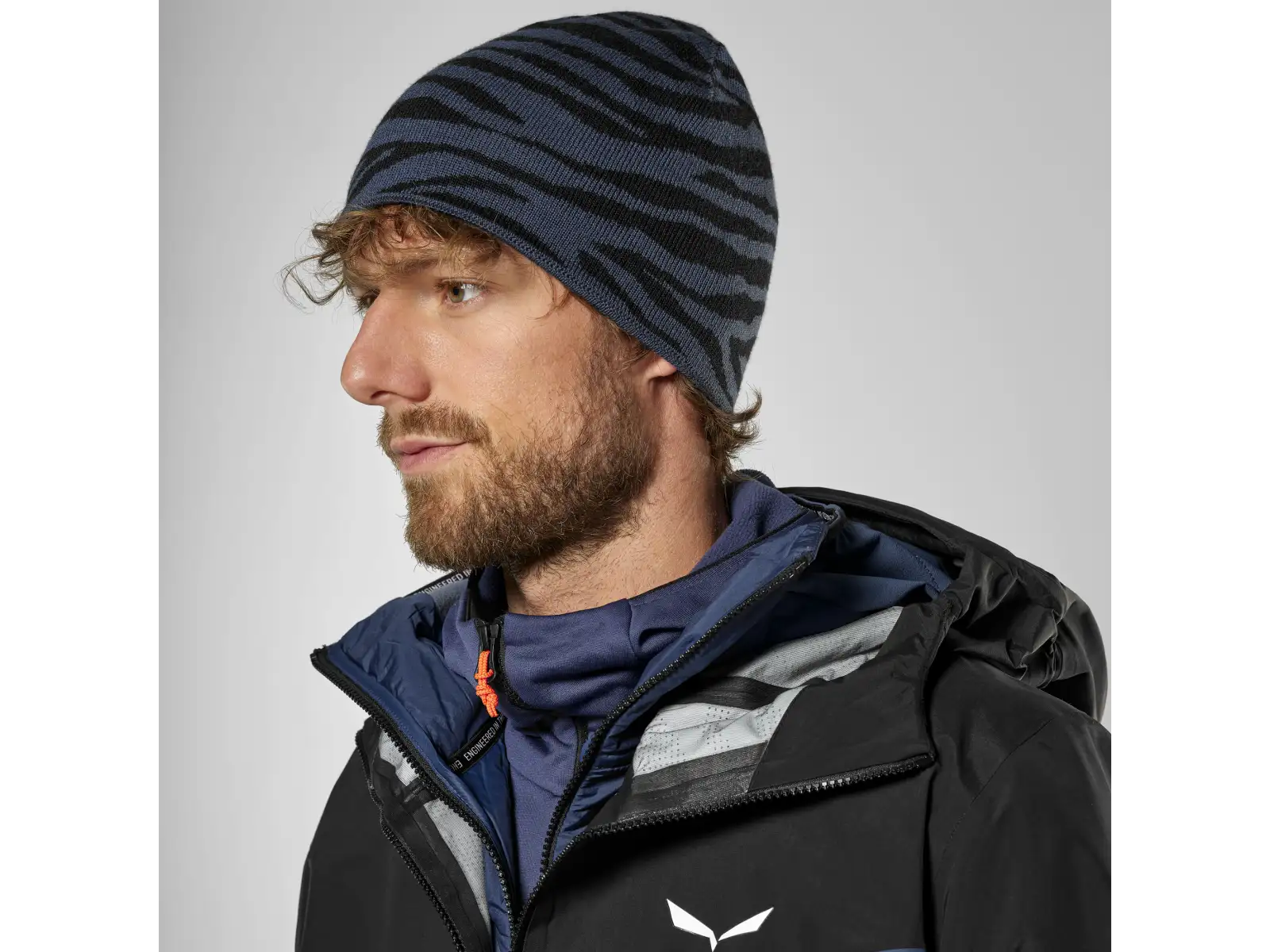 Salewa Sella Alpine Merino Crevasse čiapka Dark Denim.