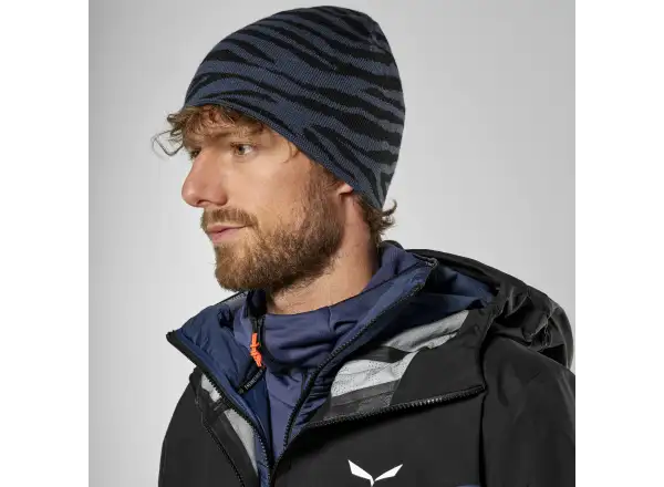Salewa Sella Alpine Merino Crevasse čiapka Dark Denim.