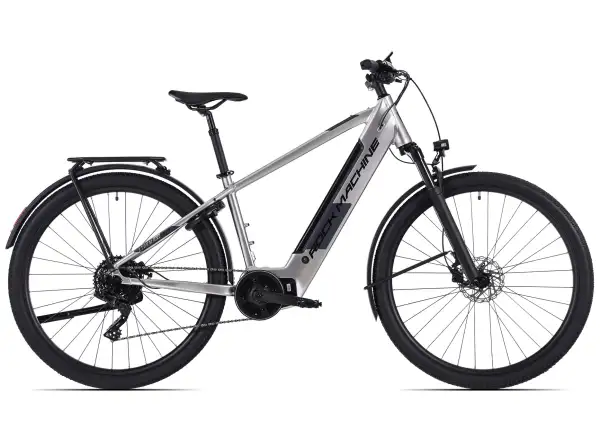 Rock Machine eSTORM 70 TOUR horský elektrobicykel Gloss Silver/Black/Grey