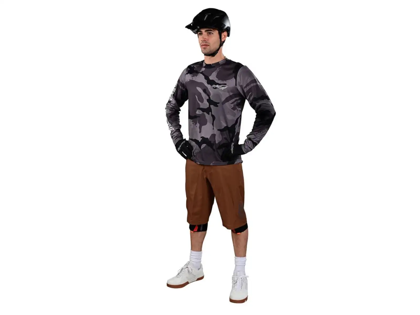 Troy Lee Designs Flowline Pánske tmavé plátenné šortky veľkosť 34
