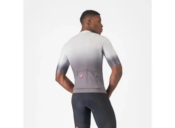 Castelli UPF pánsky dres krátky rukáv Silver Grey