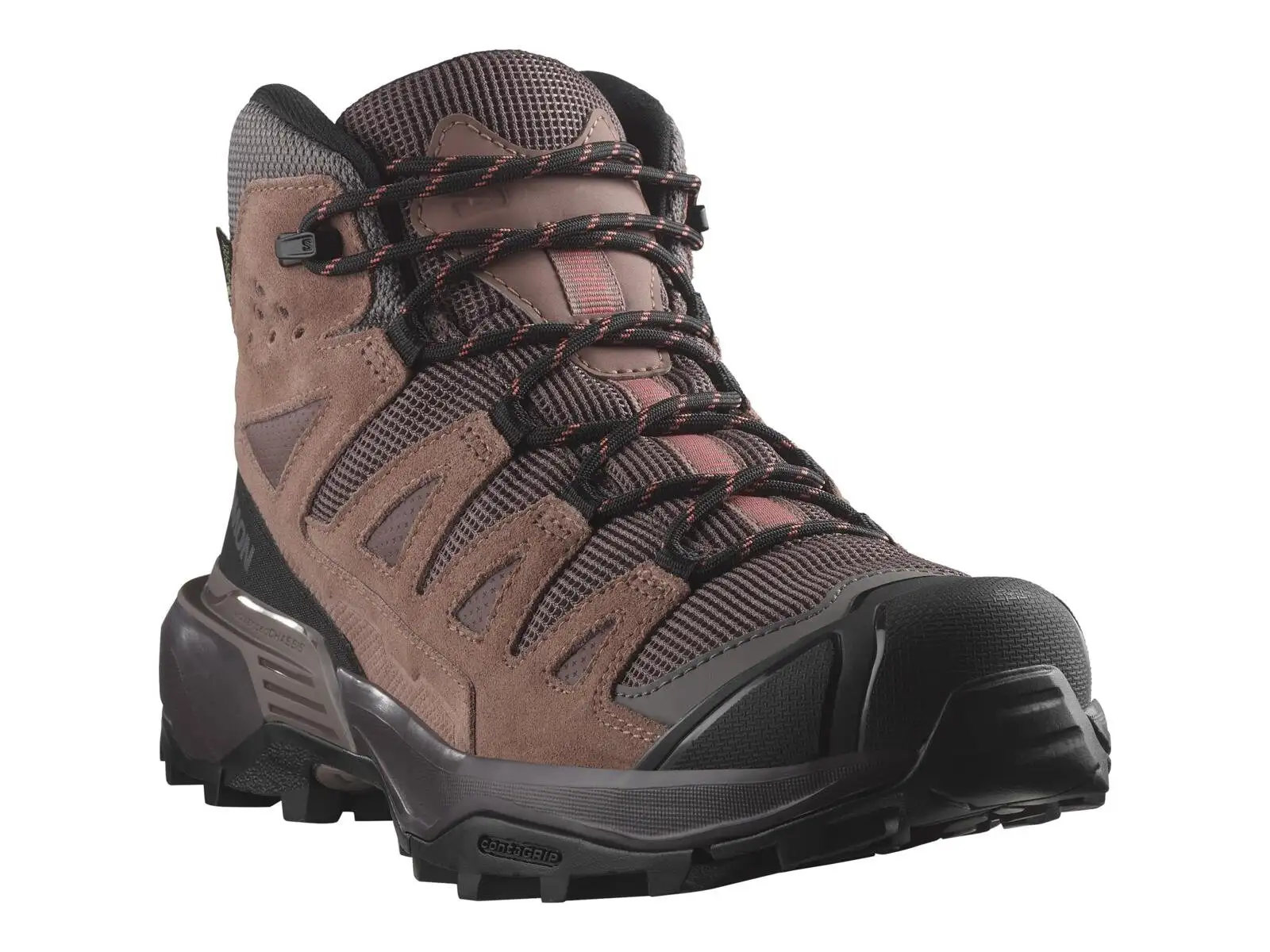 Salomon X Ultra 360 LTR MID GTX dámska turistická obuv Peppercorn/Cognac/Hot Coral
