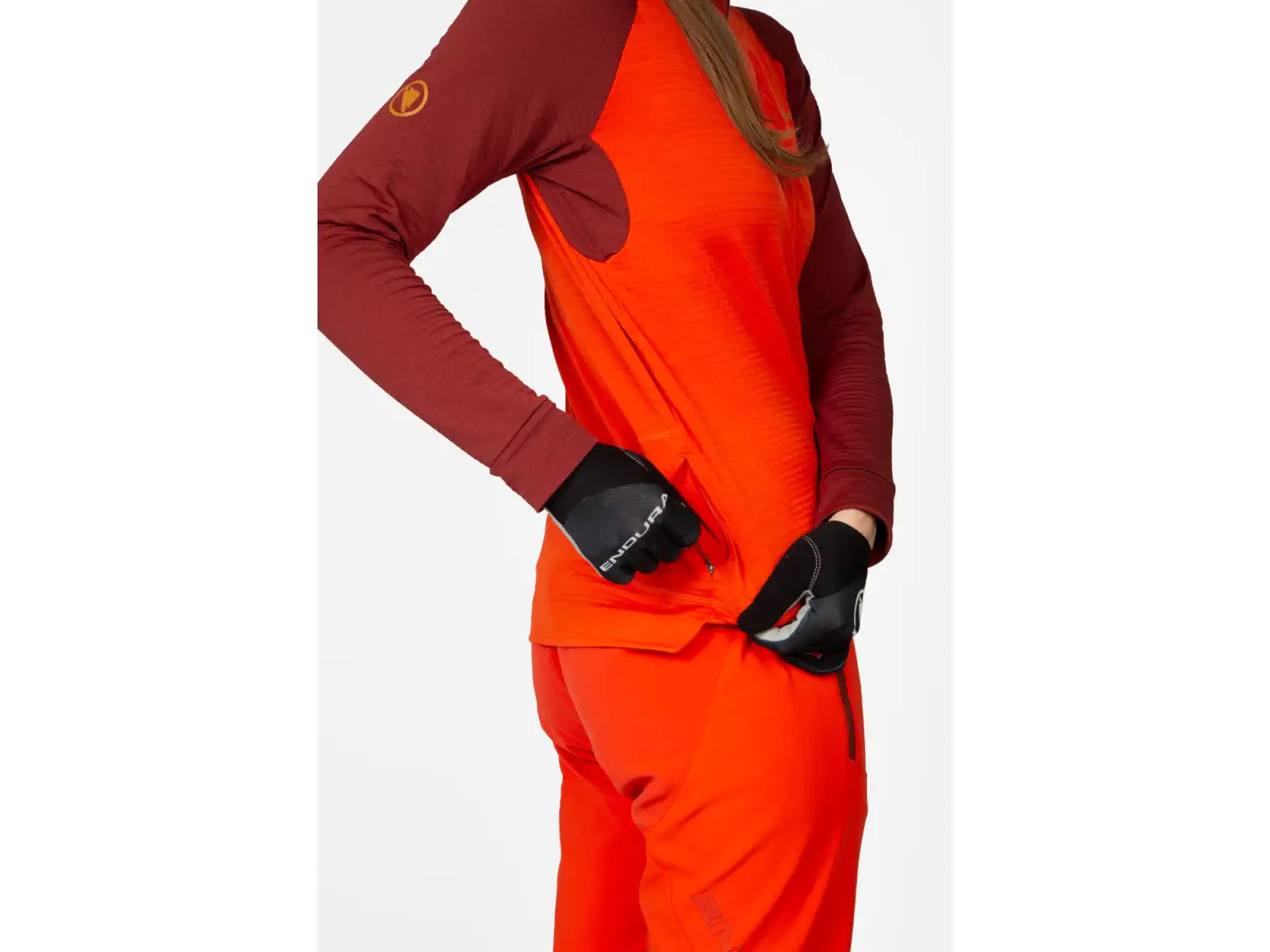 Endura SingleTrack Fleece dámsky dres tmavo šedozelená