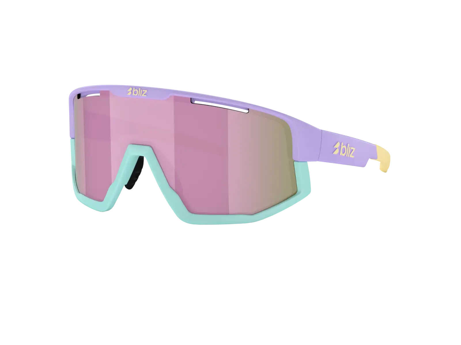 Bliz Fusion Small slnečné okuliare Matt Pastel Purple/Brown&Rose Mirror