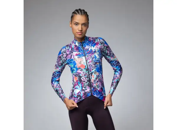 Alé PR-E Jardin dámsky zateplený dres dlhý rukáv Purple Combo