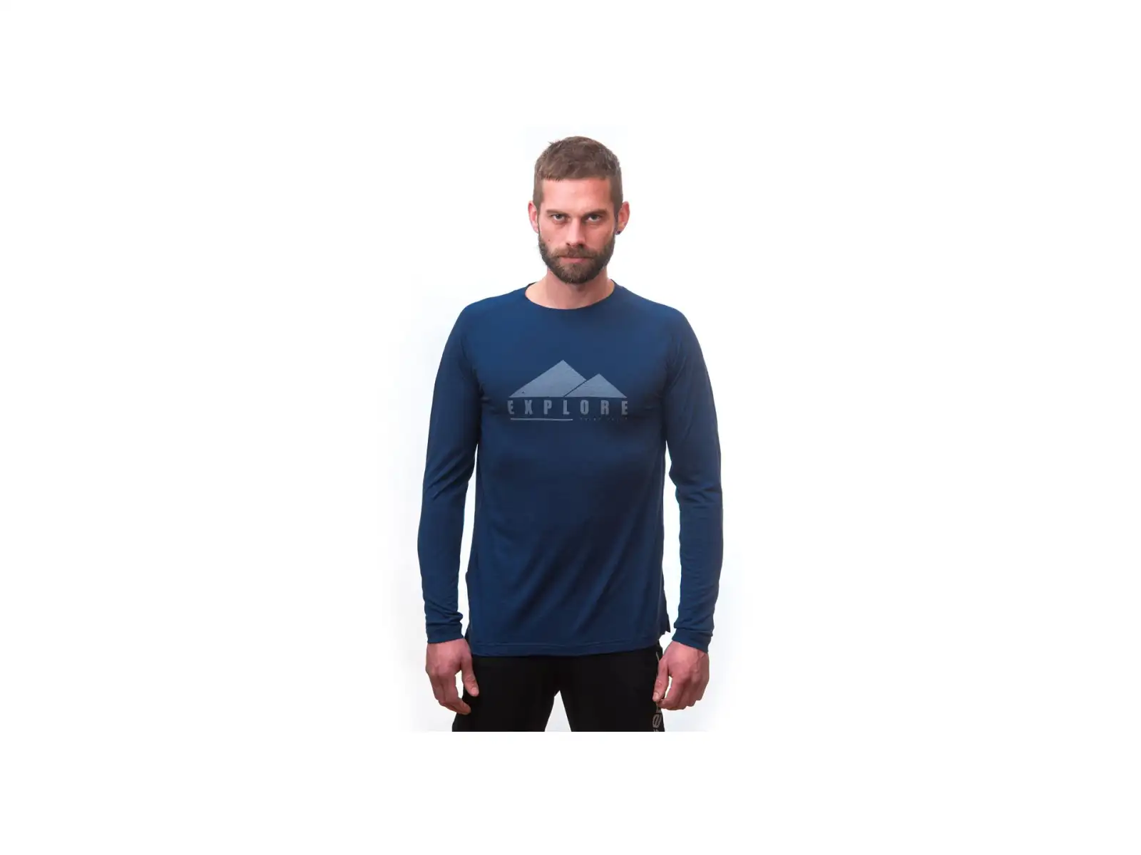 Sensor Merino Air PT Explore pánske tričko dlhý rukáv tmavo modrá