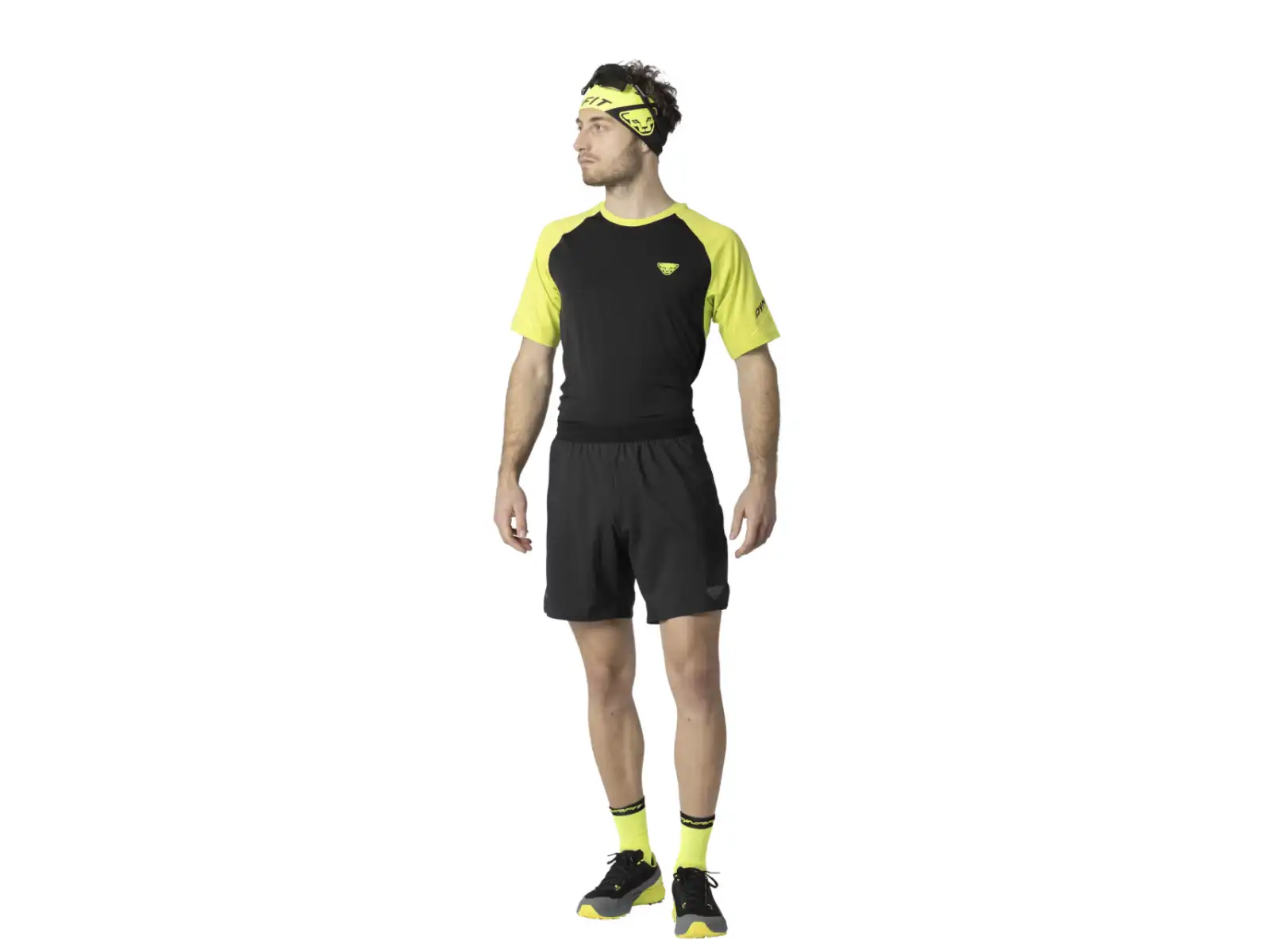Dynafit Alpine Pro 2v1 pánske bežecké šortky Black Out