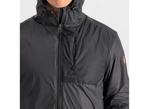 Castelli Riscalda Puffy pánska bunda dark gray/eletric lime
