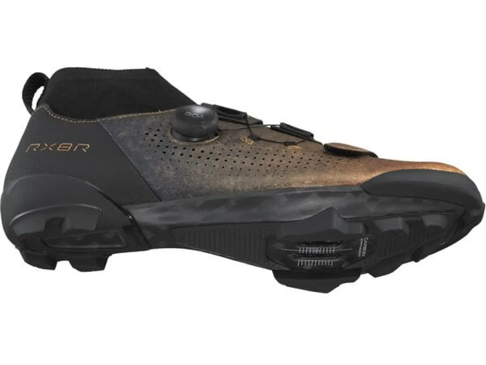 Shimano SH-RX801R pánske  gravel tretry metallic orange
