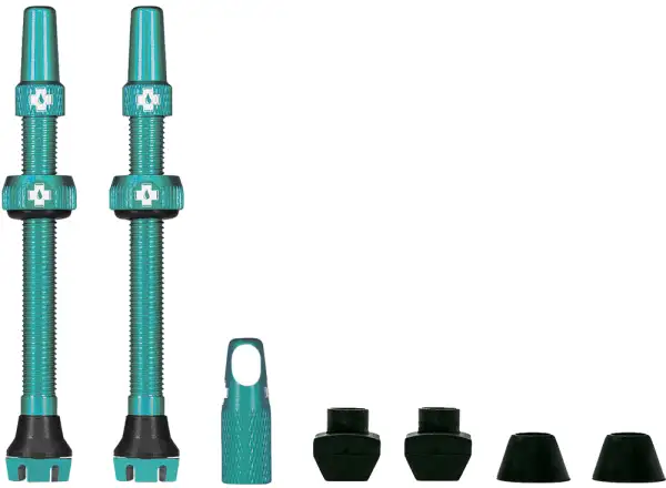 Muc-Off Tubeless Presta Valve KIT V2 bezdušový ventil 2 ks tyrkysová