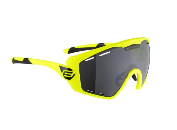 Force Ombro Plus cyklistické okuliare fluo/čierne laser sklá