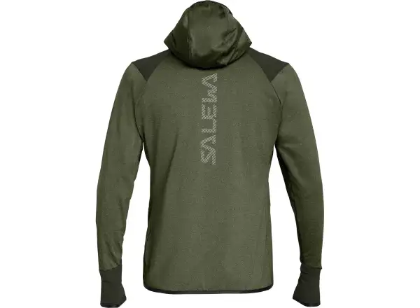Salewa Agner Hybrid PL/DST pánska mikina Dark Olive Melange