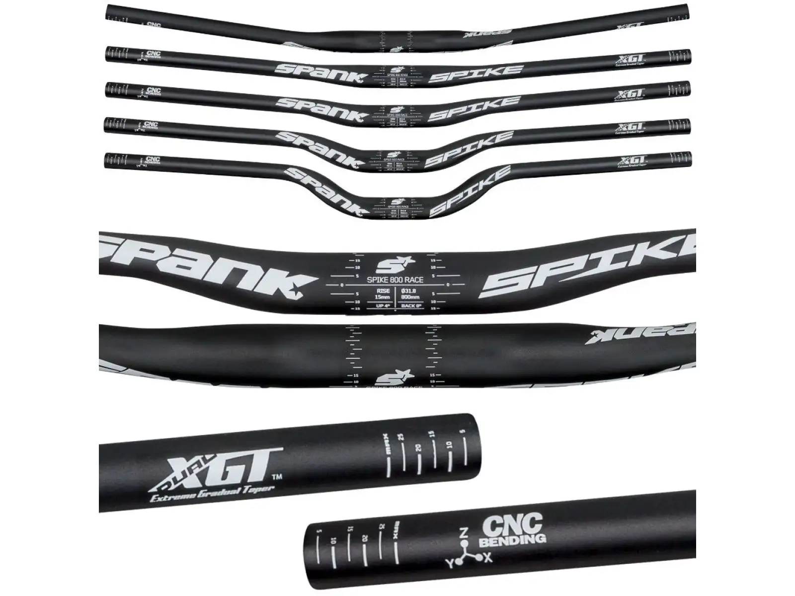 Spank SPIKE 800 Vibrocore riadidlá 30R Black White