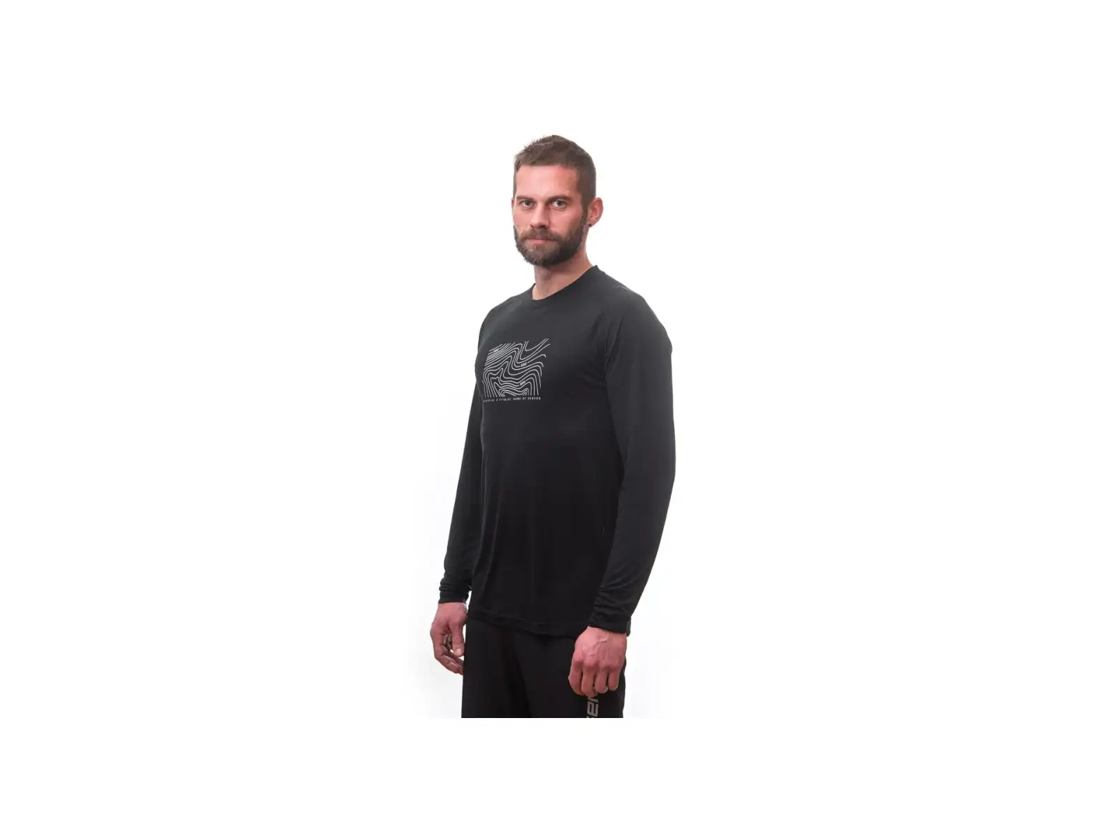 Sensor Merino Air PT Locate pánske tričko dlhý rukáv čierna