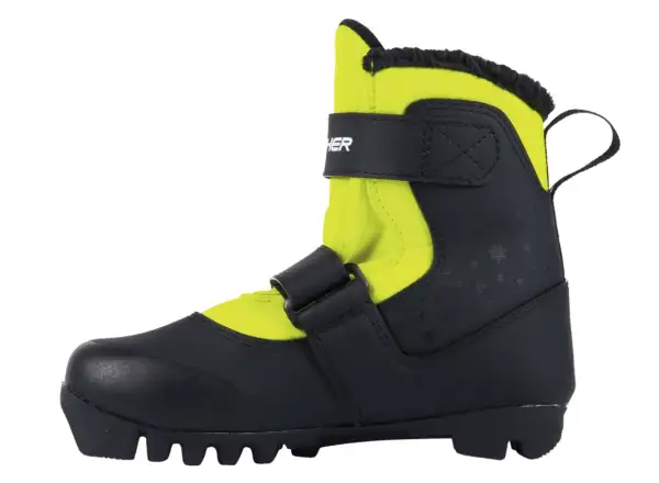 Fischer Snowstar detské topánky na bežky Black/Yellow