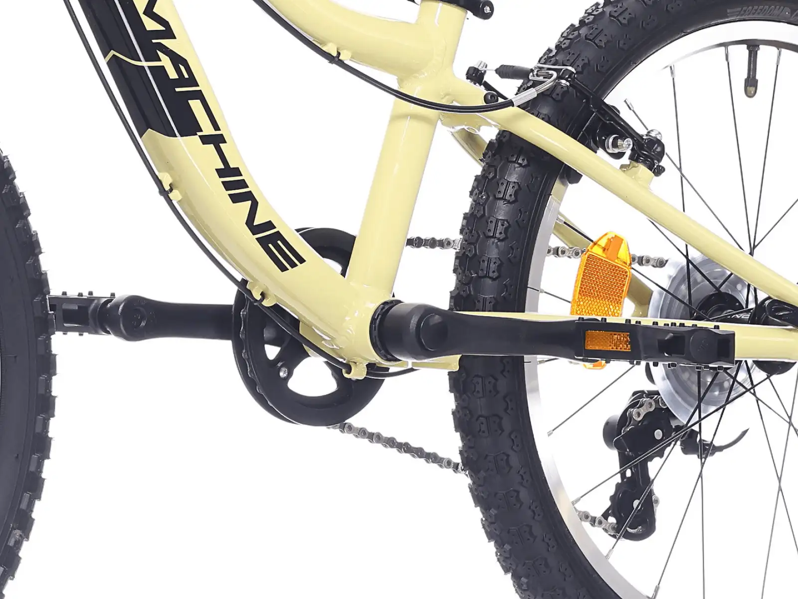 Rock Machine Storm 20 VB detský bicykel Sulfur Yellow